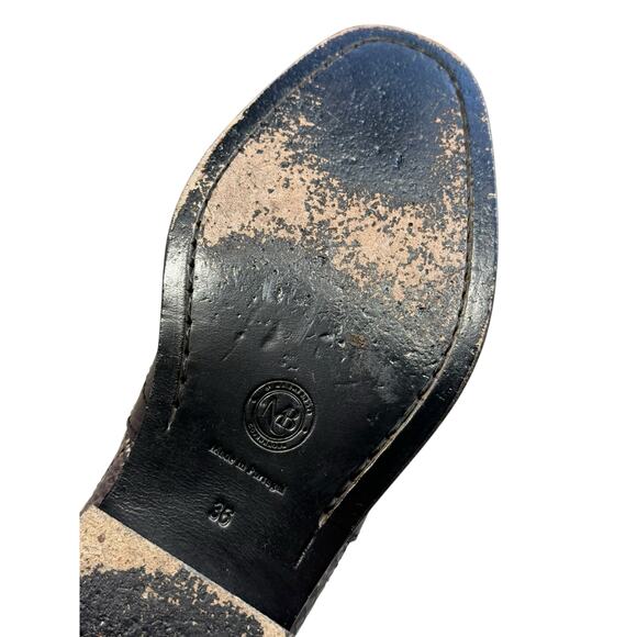 By Malene Birger Burgundy Snakeskin Wingtip Chelsea Boots EU 36 - Picture 14 of 15